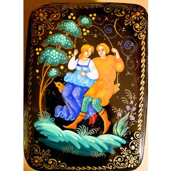 Kézzel festett lakkdoboz