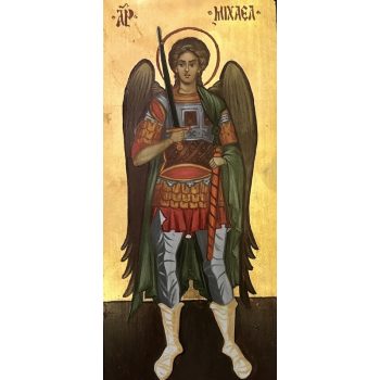 Szent Mihály arkangyal aranyozott ikon