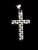 Ezüst kereszt medál 