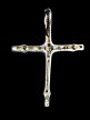 Ezüst  kereszt medál 
