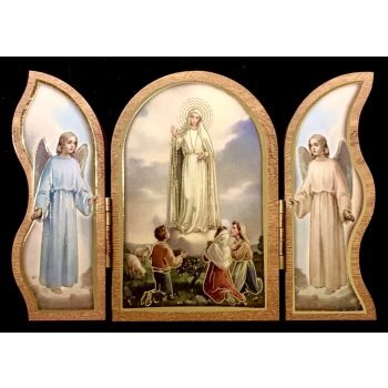 Lourdes-i Szent Bernadette triptichon