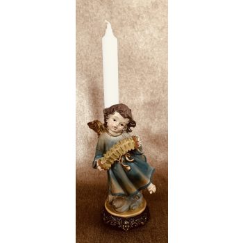 Angyal gyertyatartóval